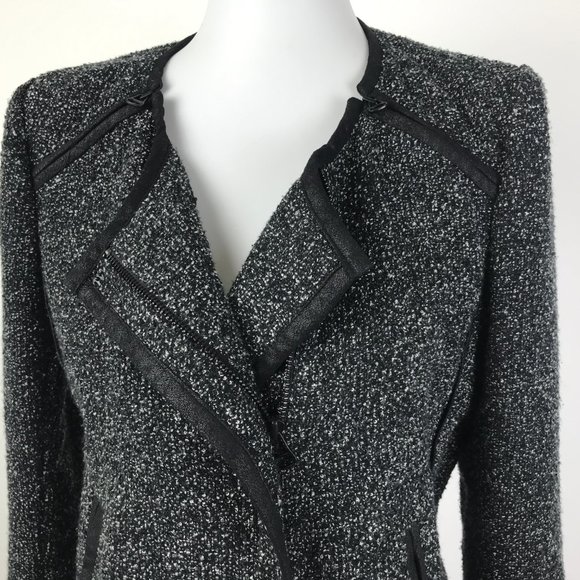 Mcginn Tweed Knit Blazer Jacket 6 #198 - Picture 2 of 7